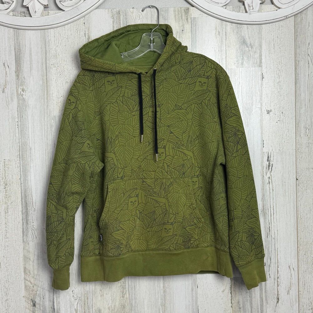 RIPNDIP Hoodie Cat Leaf Graphic Print Sweatshirt Mens small - Picture 3 of 10